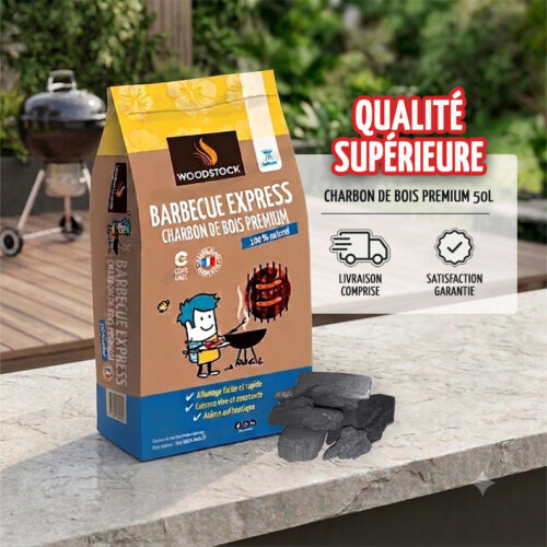 charbon de bois barbecue express produit