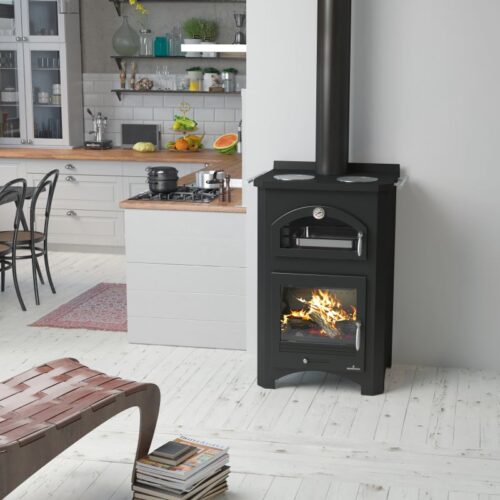 cuisiniere a bois avec four bronpi monza 14 kw